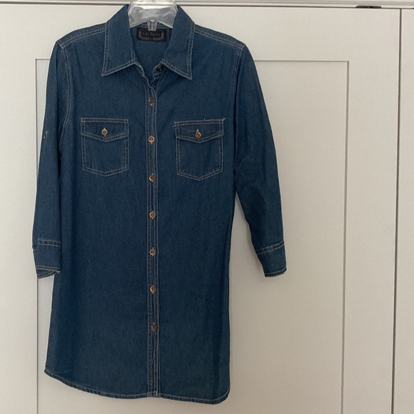 Vintage Life Style Denim Shirt/Dress - Picture 1 of 4